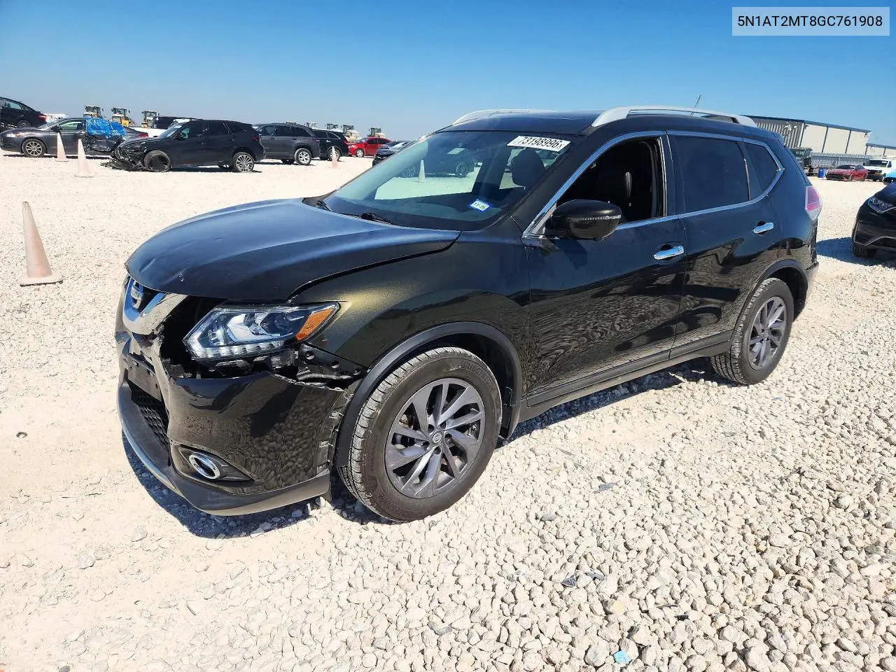 NISSAN ROGUE 2016, VIN 5N1AT2MT8GC761908