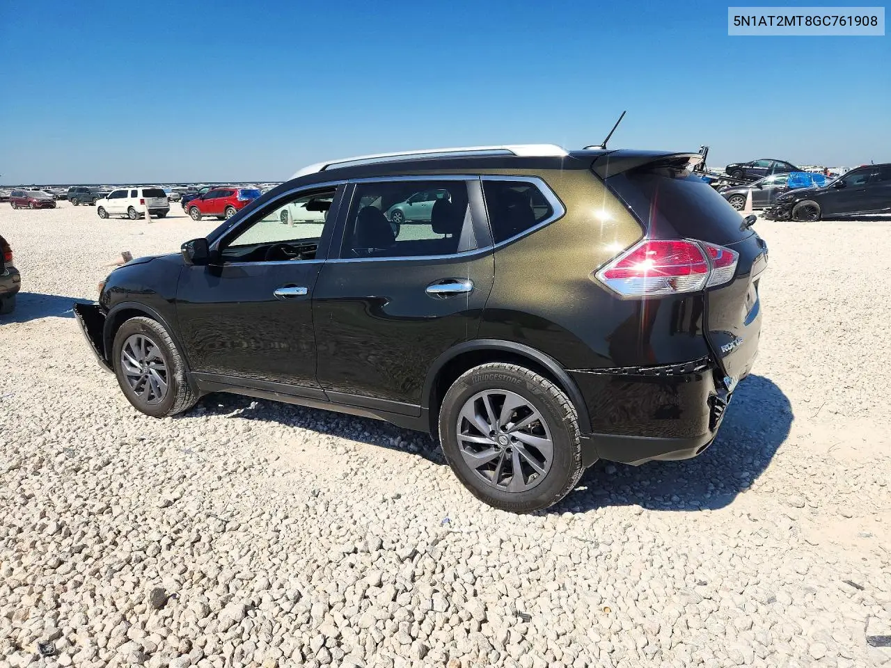 2016 NISSAN ROGUE VIN 5N1AT2MT8GC761908 — фото 2