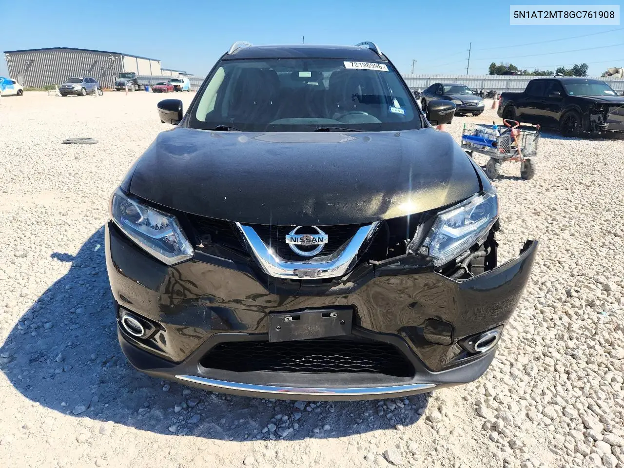 2016 NISSAN ROGUE VIN 5N1AT2MT8GC761908 — фото 5