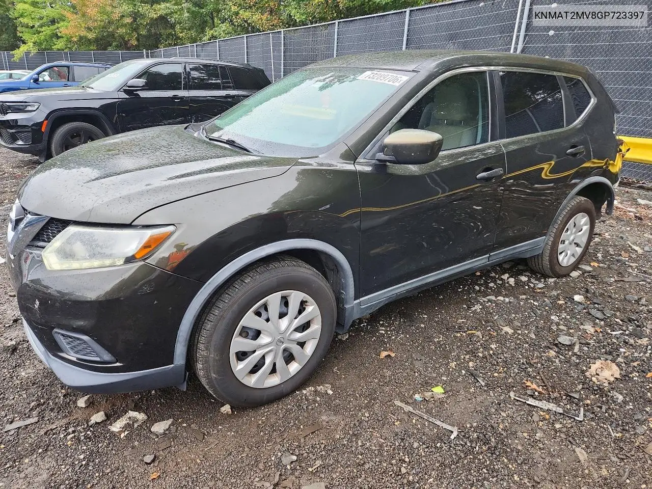NISSAN ROGUE 2016, VIN KNMAT2MV8GP723397
