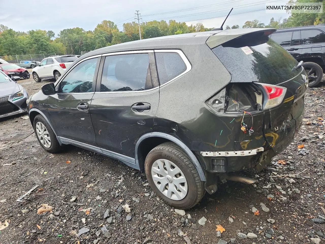 2016 NISSAN ROGUE VIN KNMAT2MV8GP723397 — фото 2
