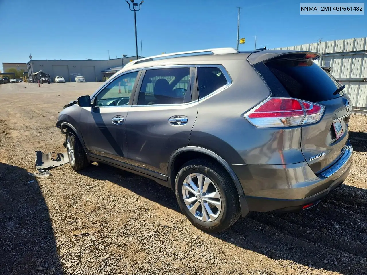 2016 NISSAN ROGUE VIN KNMAT2MT4GP661432 — фото 2