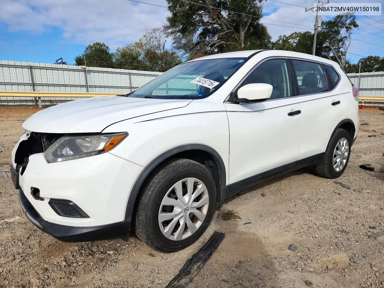 NISSAN ROGUE 2016, VIN JN8AT2MV4GW150198