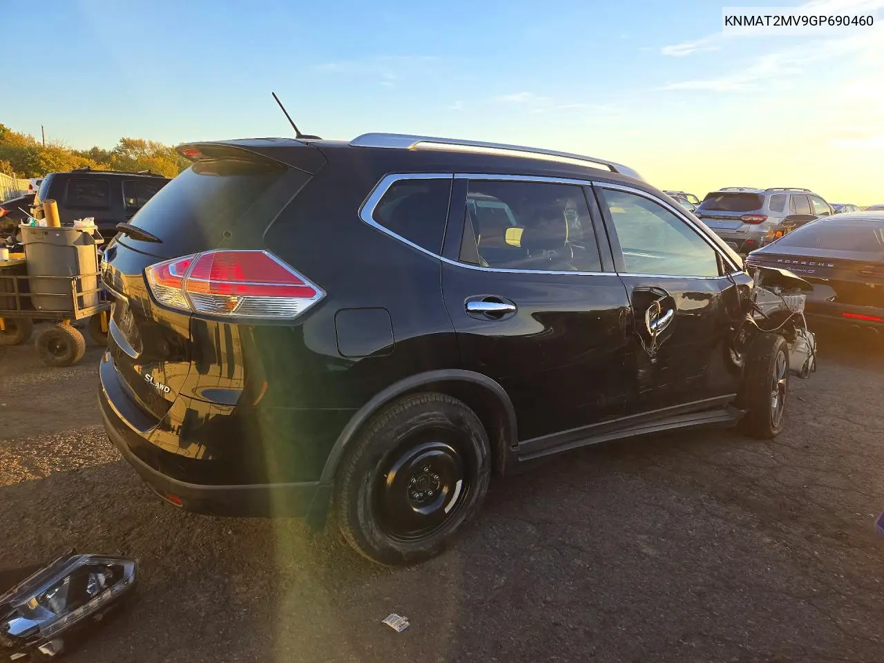 2016 NISSAN ROGUE VIN KNMAT2MV9GP690460 — фото 3