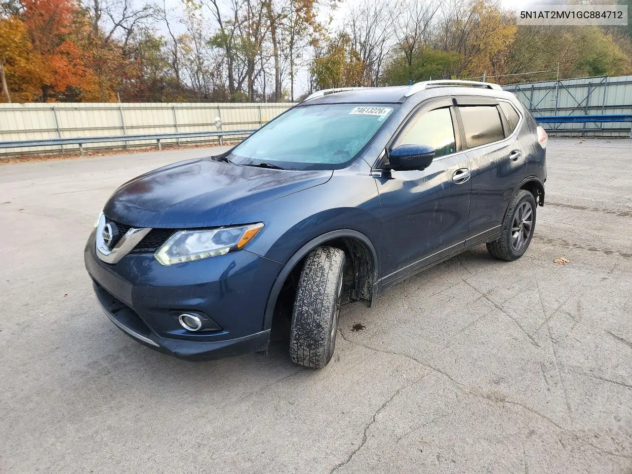NISSAN ROGUE 2016, VIN 5N1AT2MV1GC884712