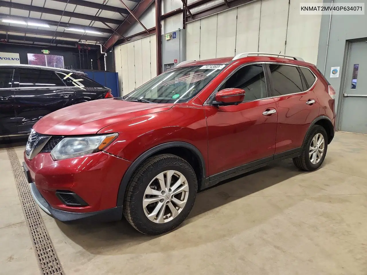 NISSAN ROGUE 2016, VIN KNMAT2MV4GP634071