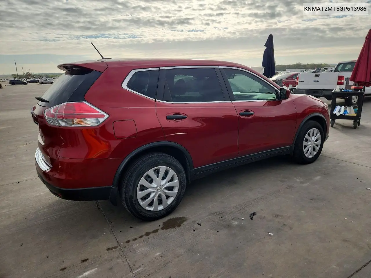 2016 NISSAN ROGUE VIN KNMAT2MT5GP613986 — фото 3