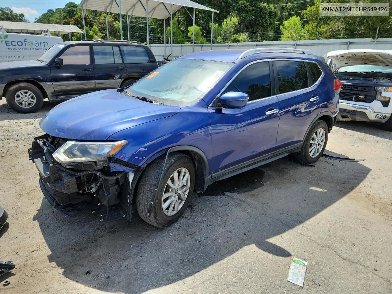 NISSAN ROGUE 2017, VIN KNMAT2MT6HP549426