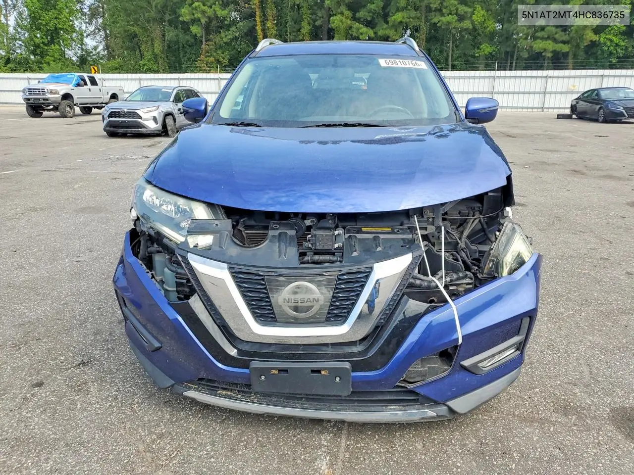 2017 NISSAN ROGUE VIN 5N1AT2MT4HC836735 — фото 5