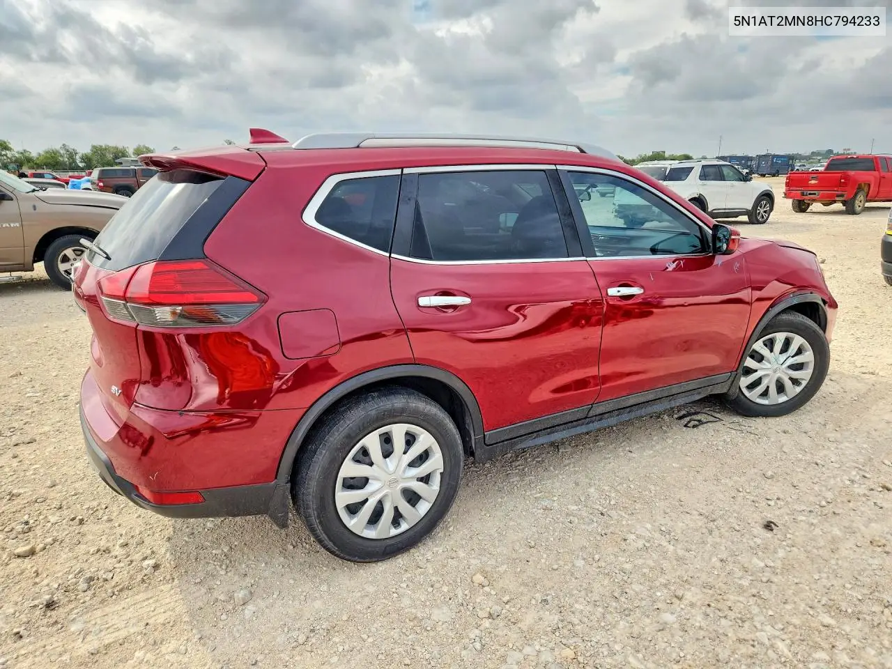 2017 NISSAN ROGUE VIN 5N1AT2MN8HC794233 — фото 3