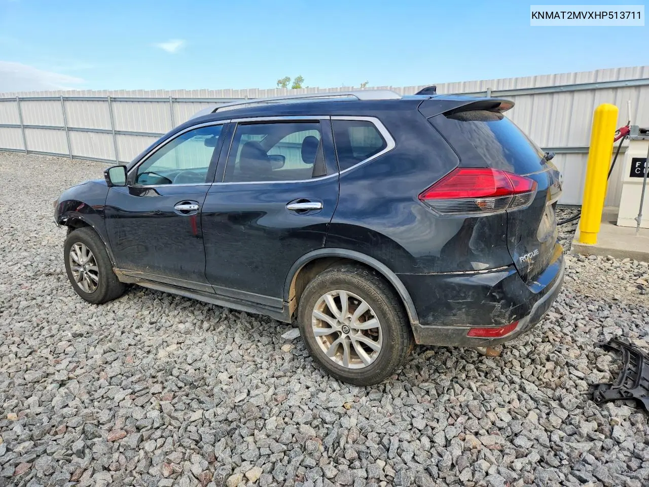 2017 NISSAN ROGUE VIN KNMAT2MVXHP513711 — фото 2