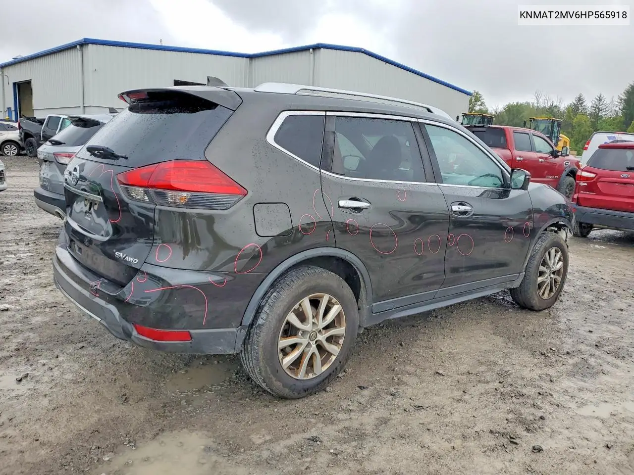 2017 NISSAN ROGUE VIN KNMAT2MV6HP565918 — фото 3