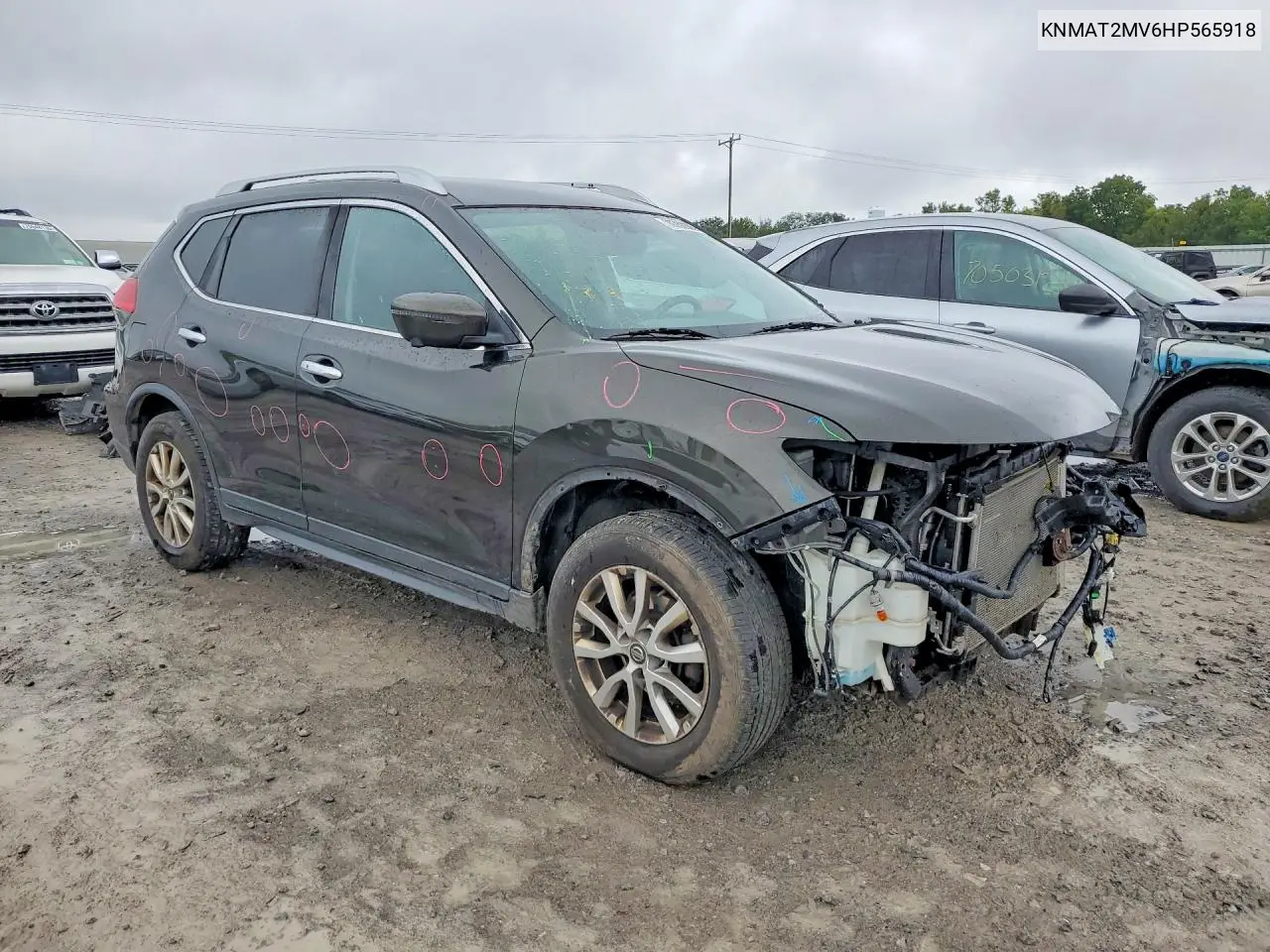 2017 NISSAN ROGUE VIN KNMAT2MV6HP565918 — фото 4