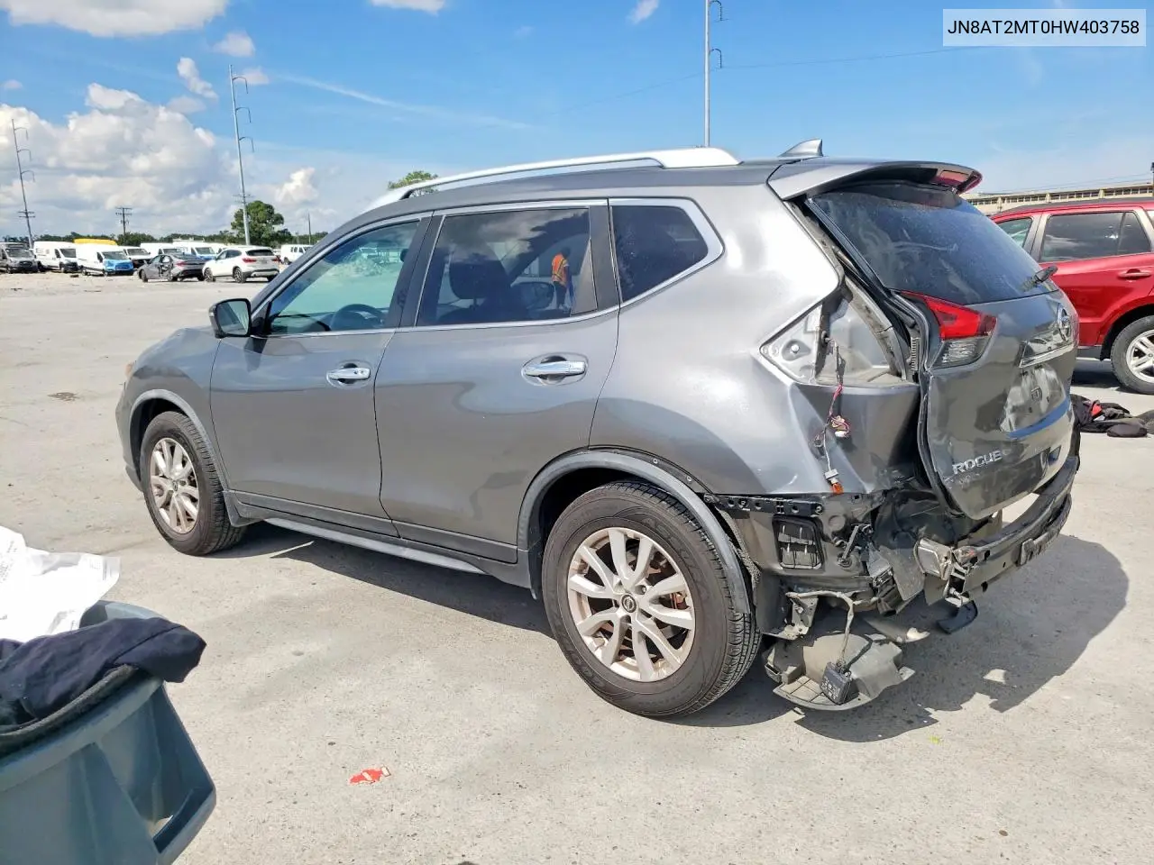 2017 NISSAN ROGUE VIN JN8AT2MT0HW403758 — фото 2