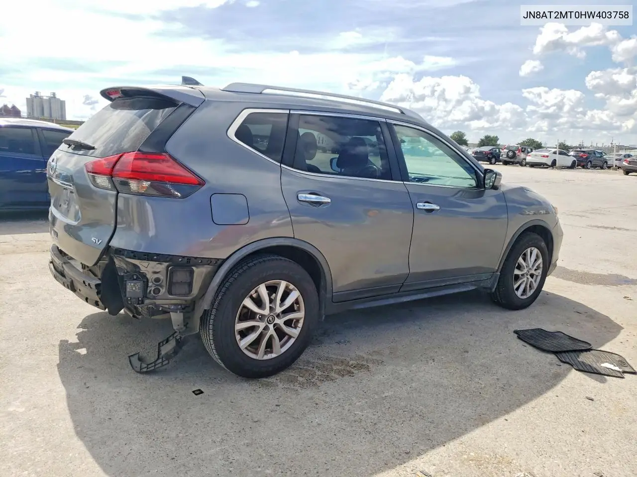 2017 NISSAN ROGUE VIN JN8AT2MT0HW403758 — фото 3