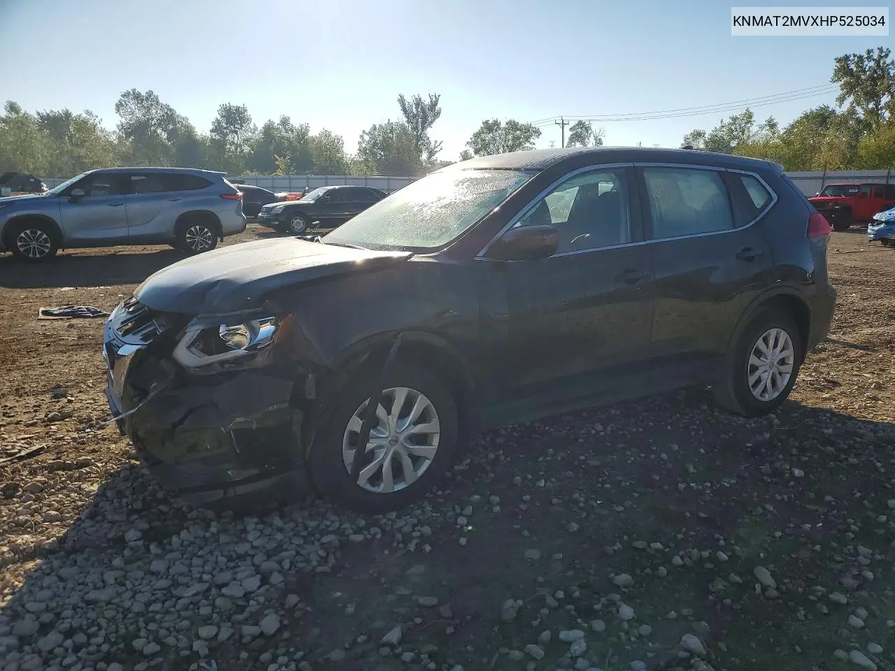 NISSAN ROGUE 2017, VIN KNMAT2MVXHP525034