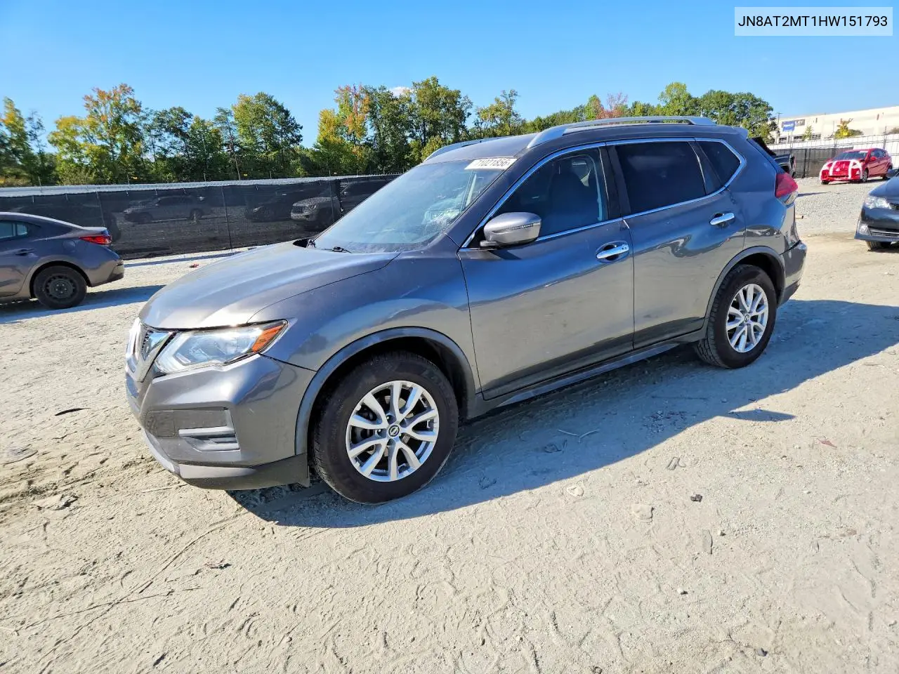 NISSAN ROGUE 2017, VIN JN8AT2MT1HW151793