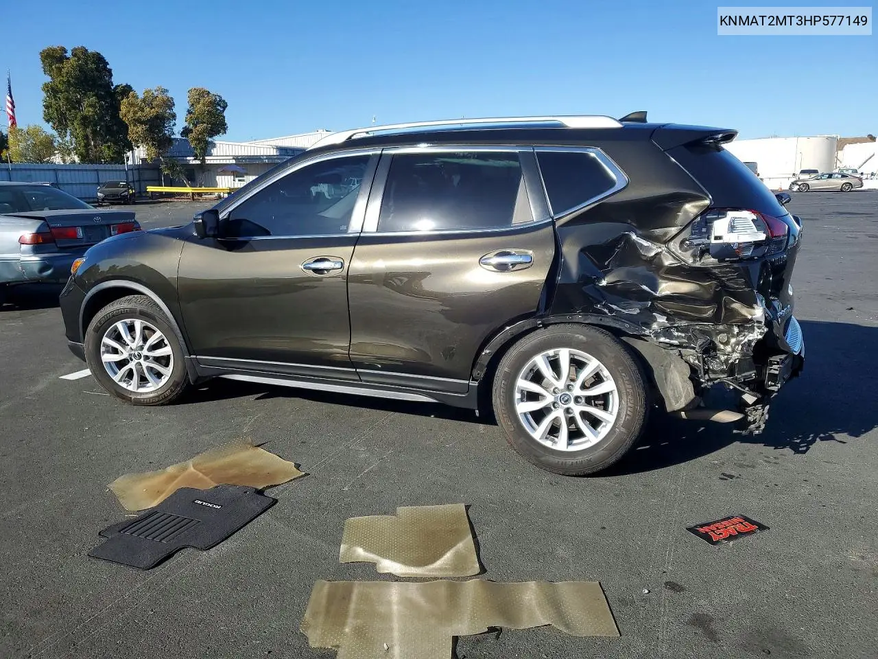 2017 NISSAN ROGUE VIN KNMAT2MT3HP577149 — фото 2