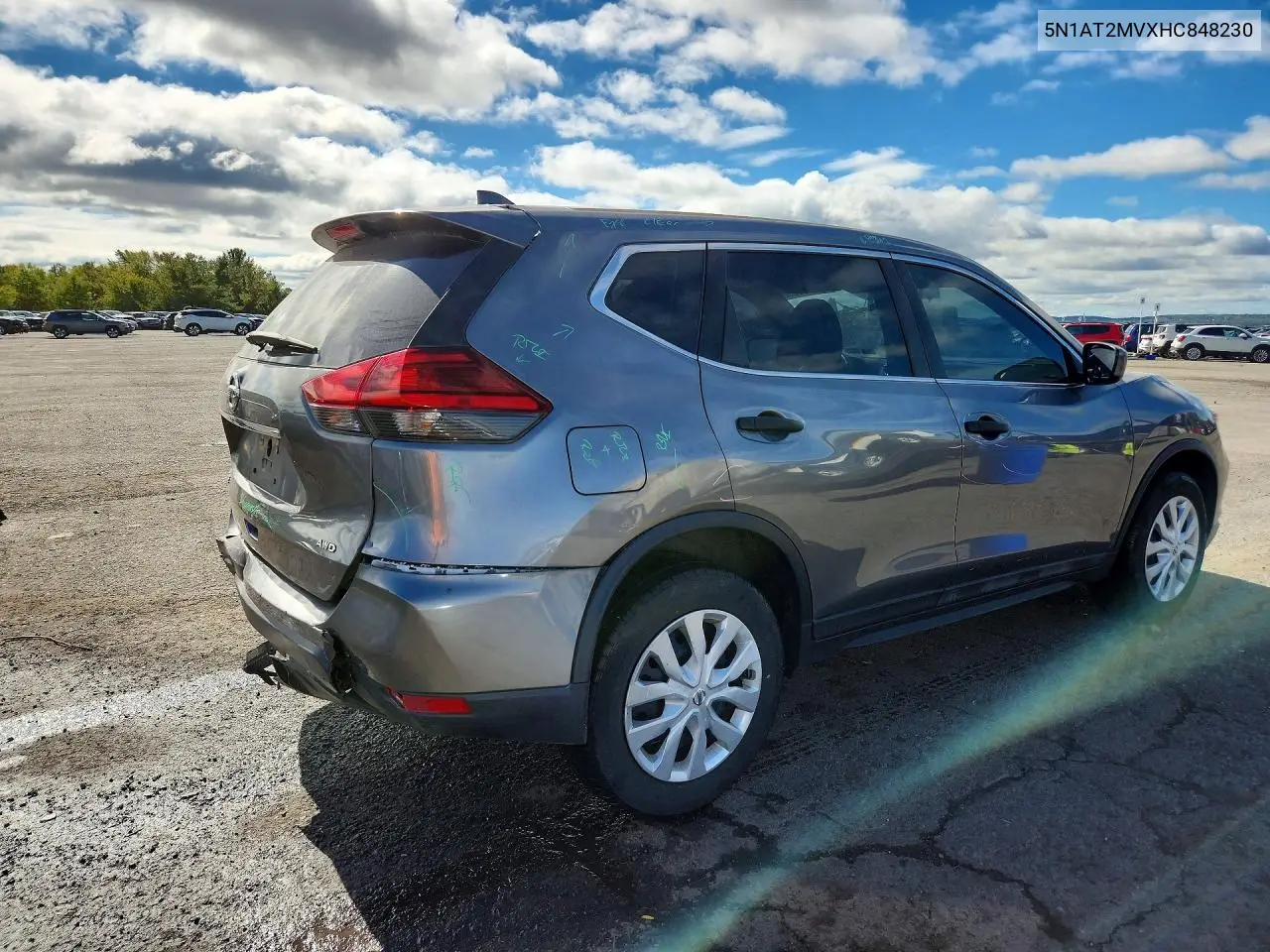 2017 NISSAN ROGUE VIN 5N1AT2MVXHC848230 — фото 3