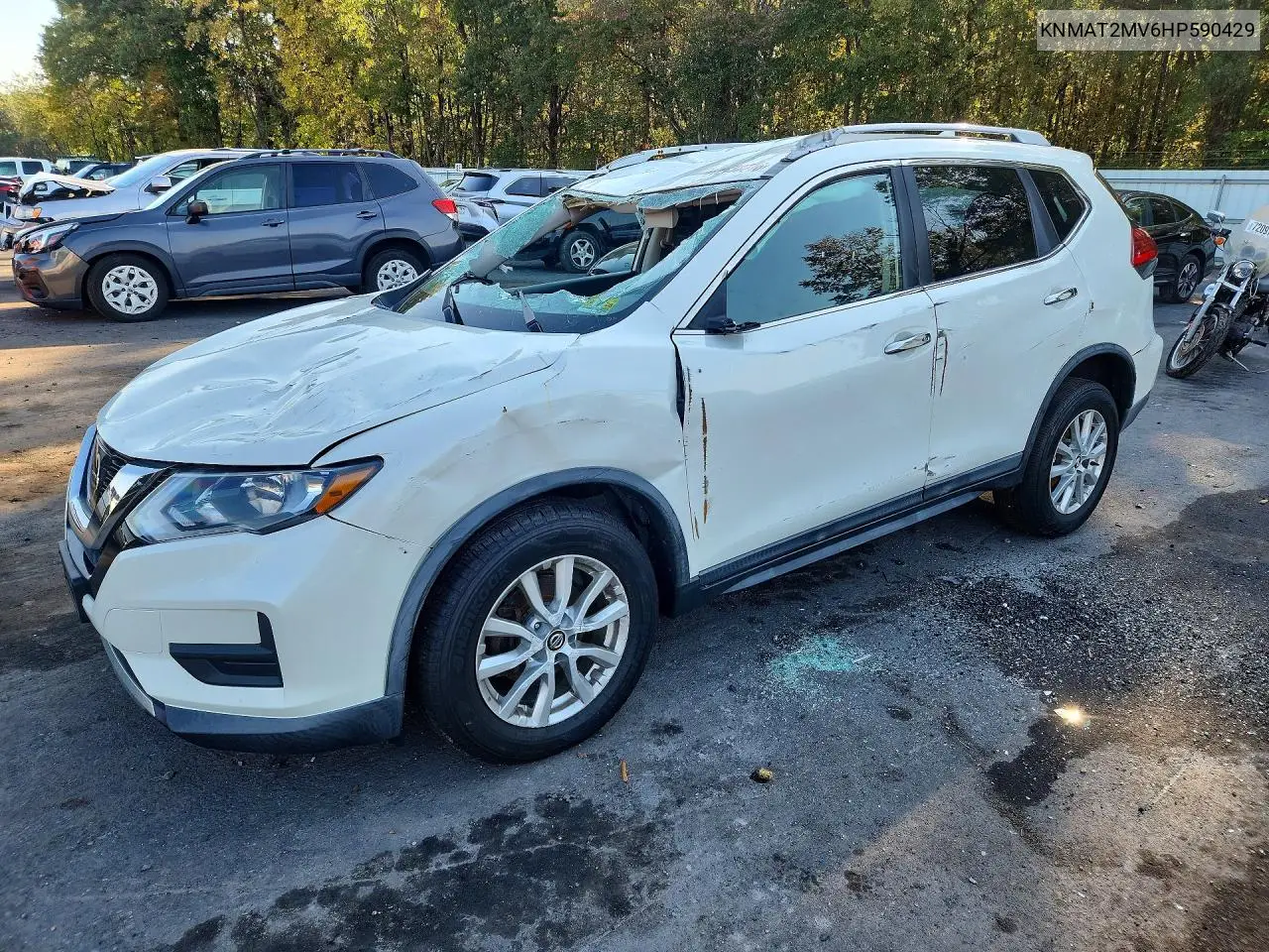 NISSAN ROGUE 2017, VIN KNMAT2MV6HP590429