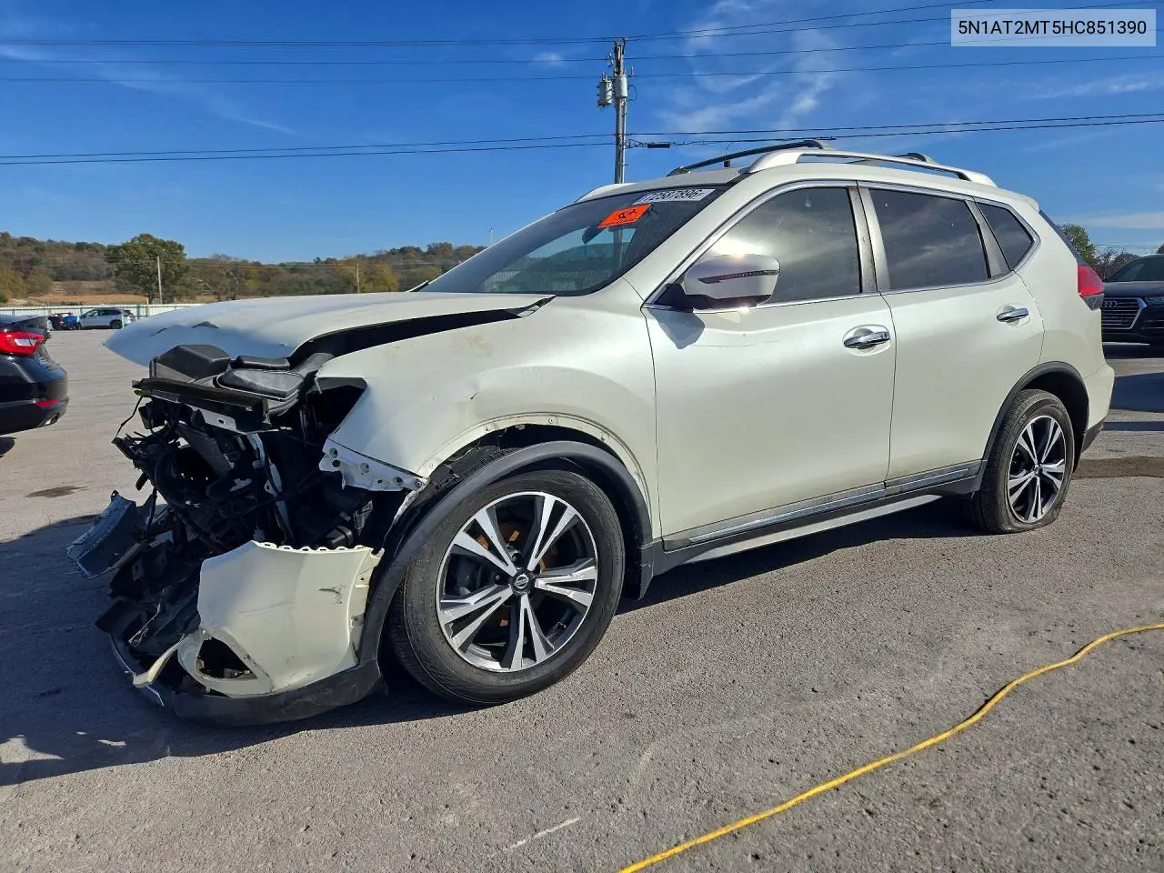 NISSAN ROGUE 2017, VIN 5N1AT2MT5HC851390