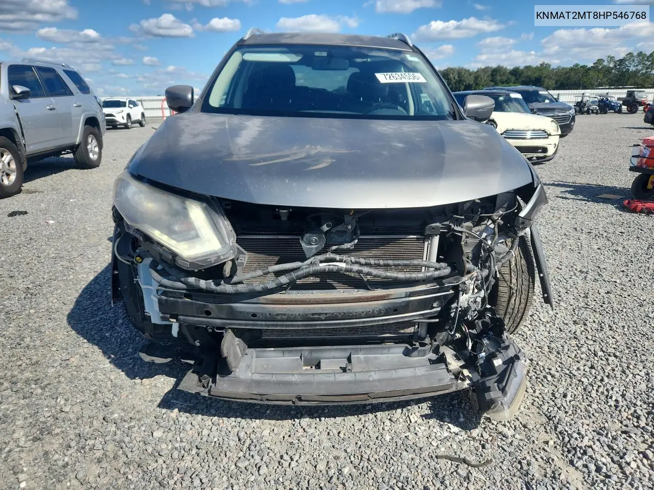 2017 NISSAN ROGUE VIN KNMAT2MT8HP546768 — фото 5