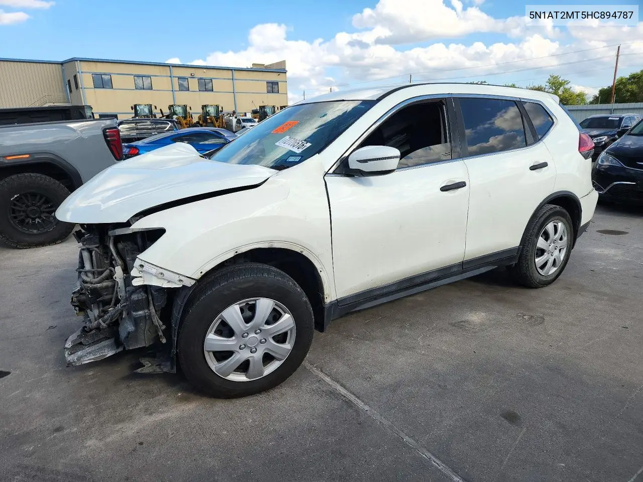 NISSAN ROGUE 2017, VIN 5N1AT2MT5HC894787