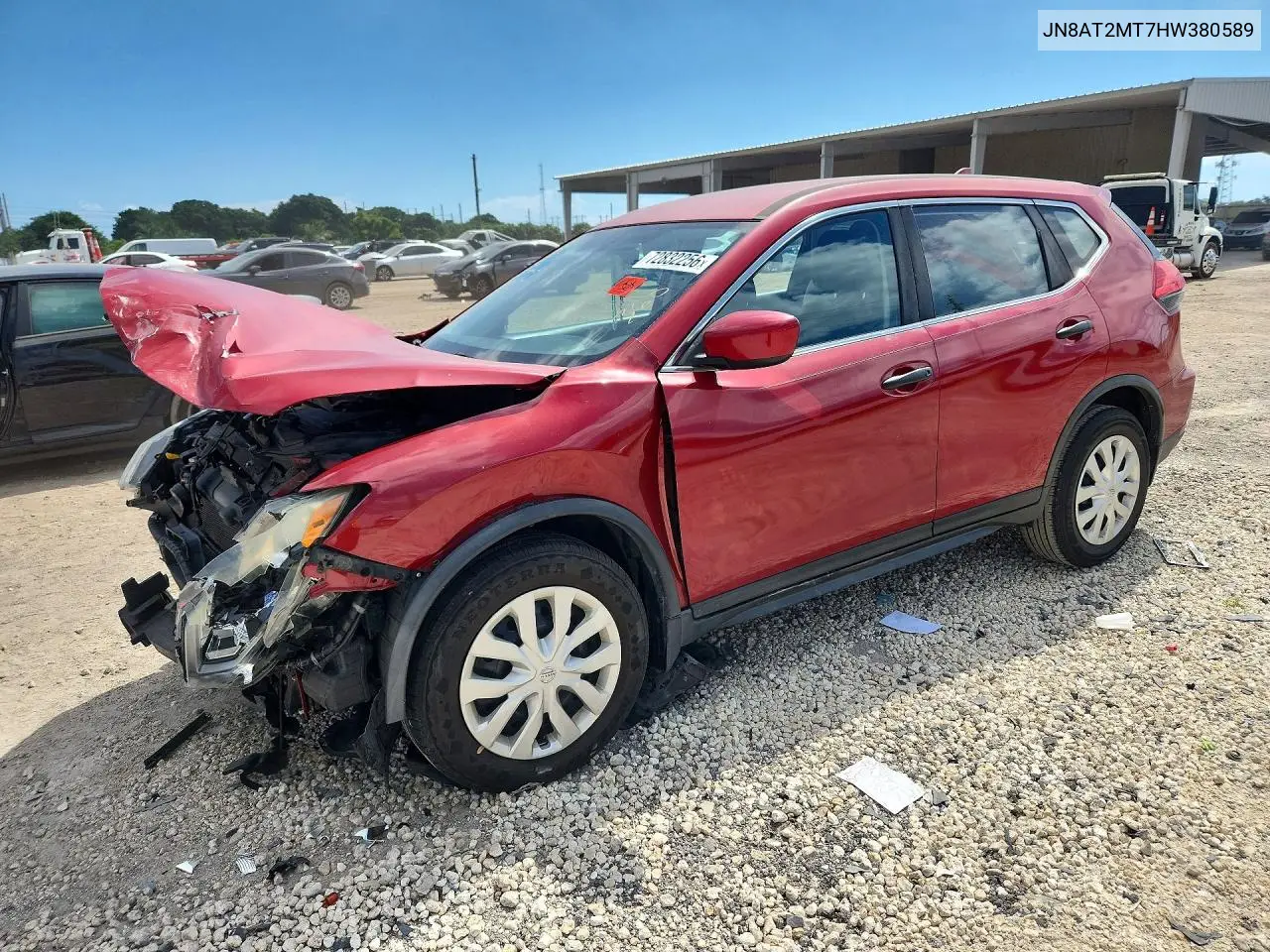 NISSAN ROGUE 2017, VIN JN8AT2MT7HW380589