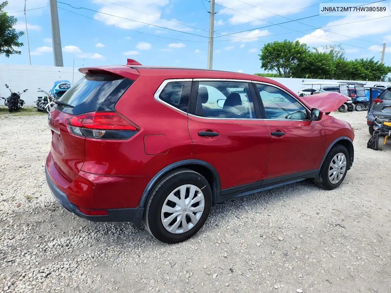 2017 NISSAN ROGUE VIN JN8AT2MT7HW380589 — фото 3