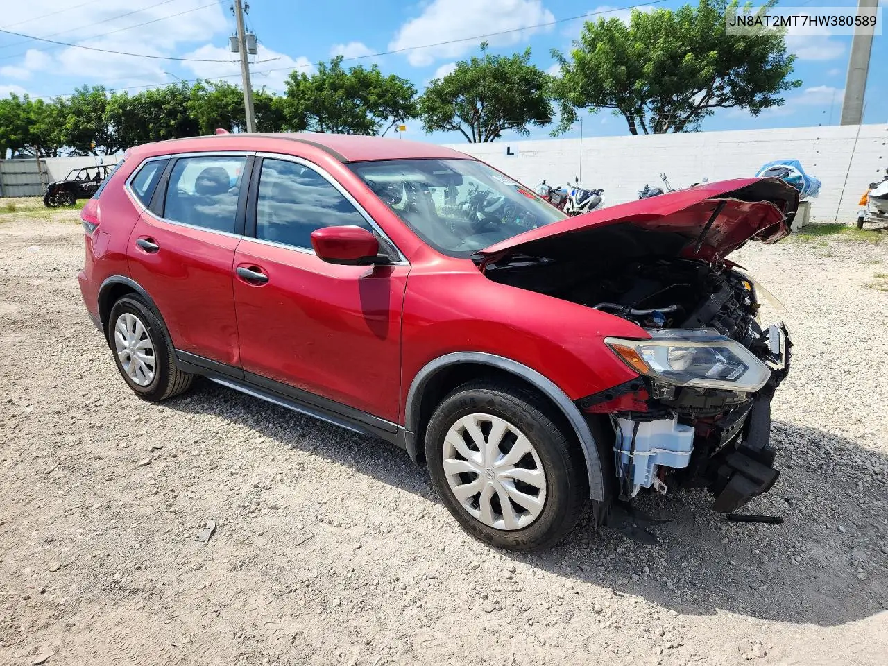 2017 NISSAN ROGUE VIN JN8AT2MT7HW380589 — фото 4