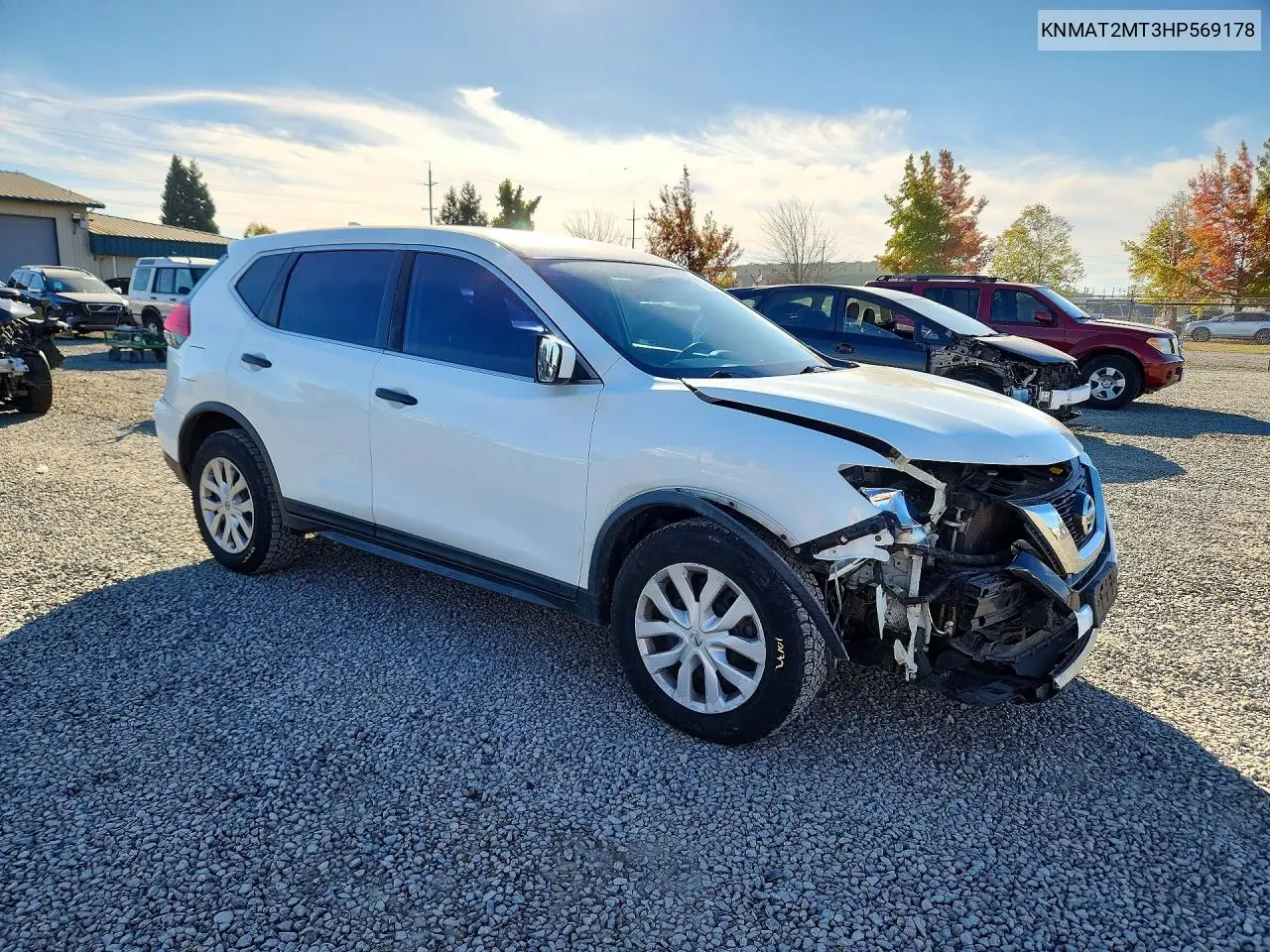 2017 NISSAN ROGUE VIN KNMAT2MT3HP569178 — фото 4