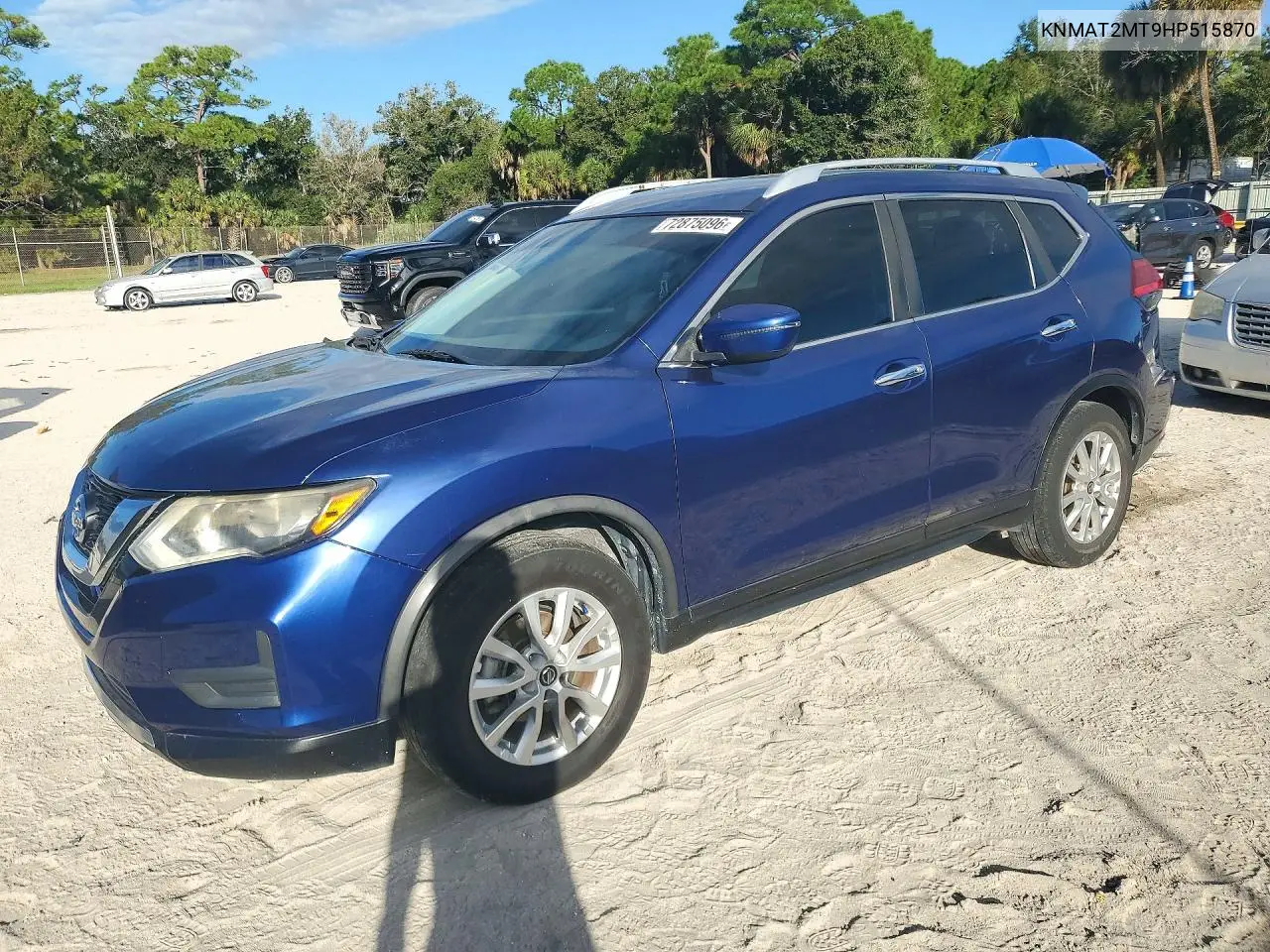 NISSAN ROGUE 2017, VIN KNMAT2MT9HP515870