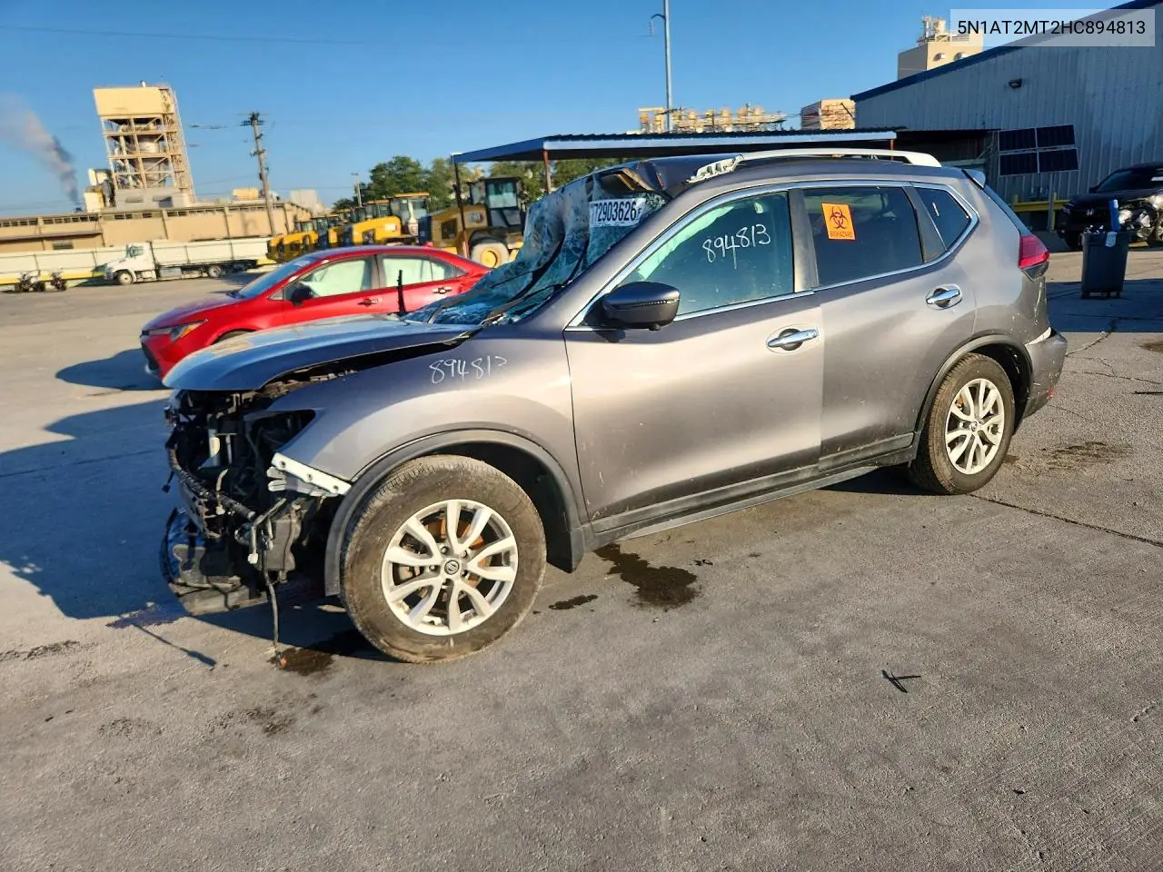 NISSAN ROGUE 2017, VIN 5N1AT2MT2HC894813