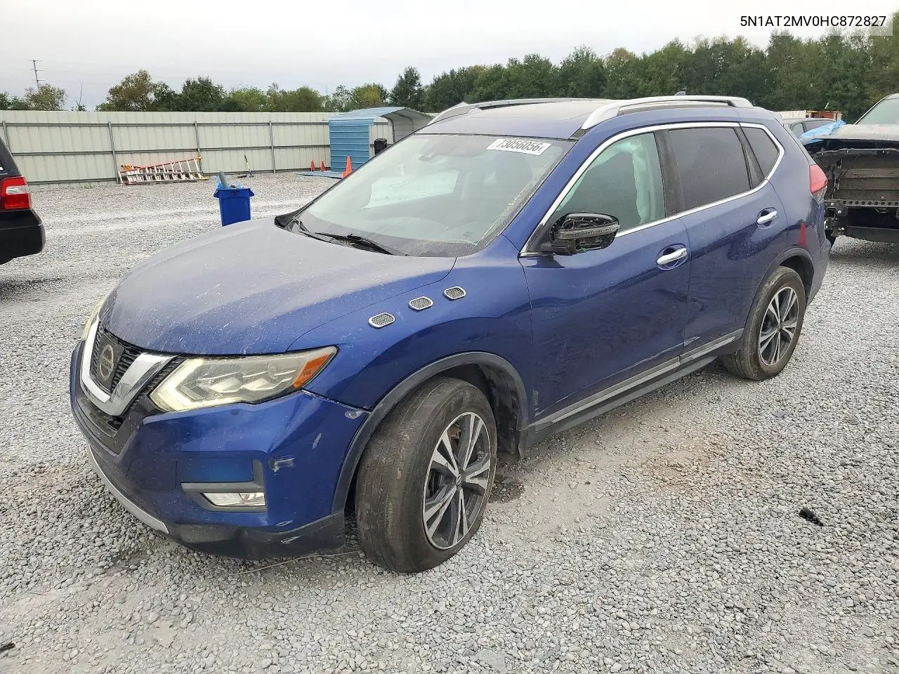 NISSAN ROGUE 2017, VIN 5N1AT2MV0HC872827