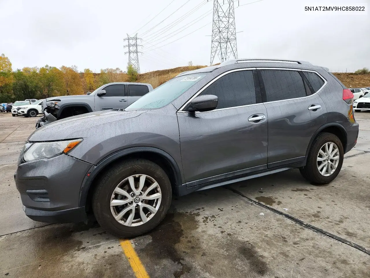 NISSAN ROGUE 2017, VIN 5N1AT2MV9HC858022