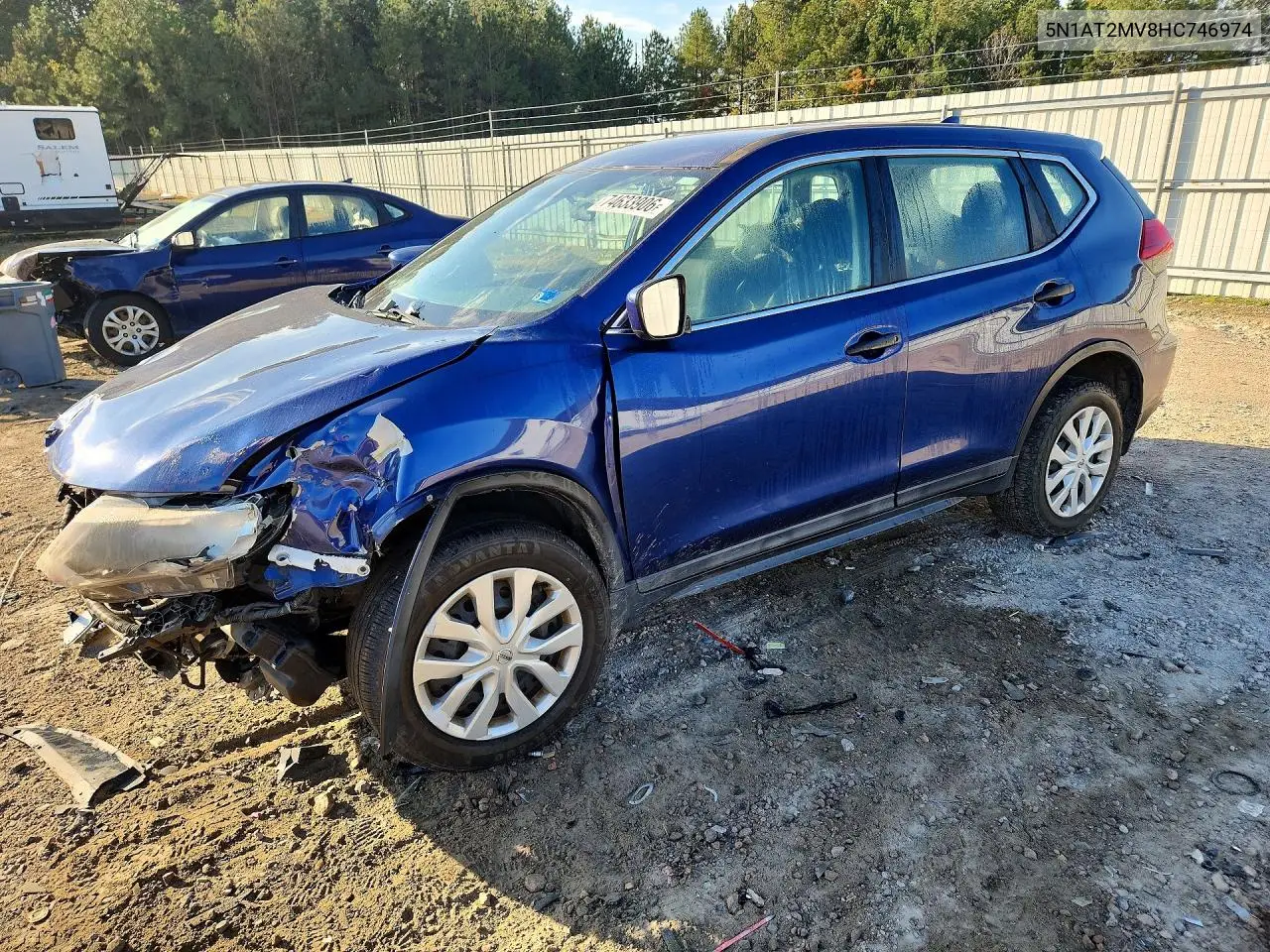 NISSAN ROGUE 2017, VIN 5N1AT2MV8HC746974