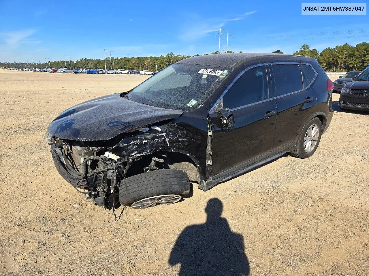 NISSAN ROGUE 2017, VIN JN8AT2MT6HW387047