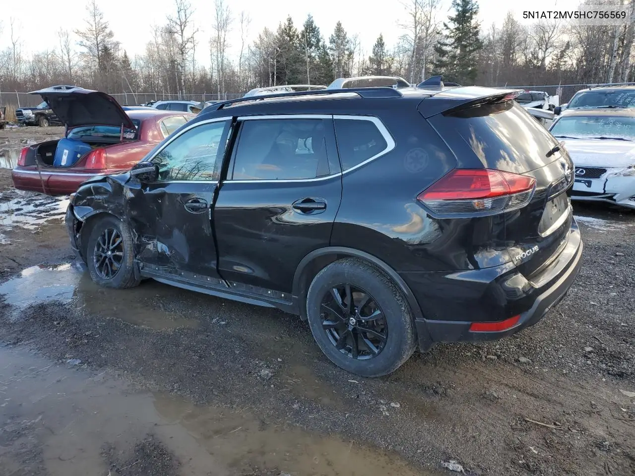 2017 NISSAN ROGUE VIN 5N1AT2MV5HC756569 — фото 2