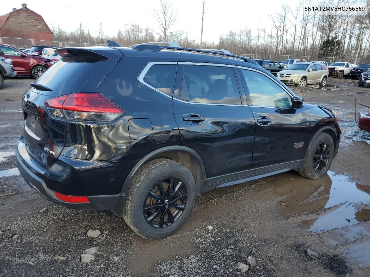 2017 NISSAN ROGUE VIN 5N1AT2MV5HC756569 — фото 3