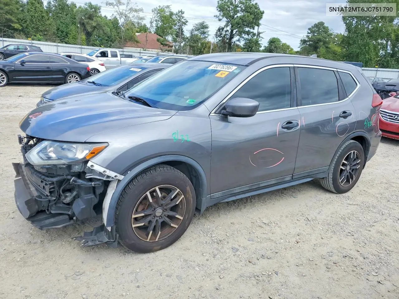 NISSAN ROGUE 2018, VIN 5N1AT2MT6JC751790