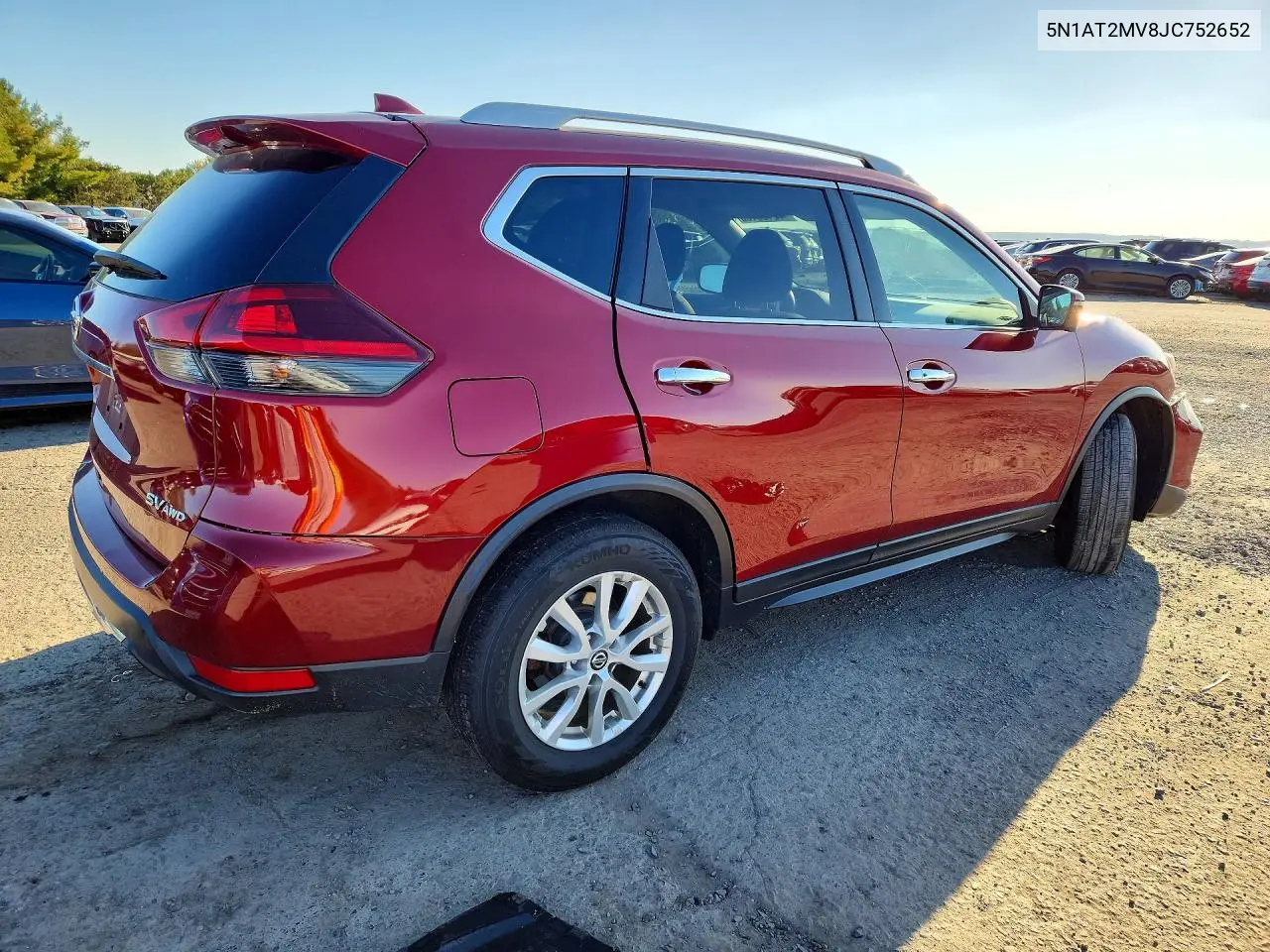 2018 NISSAN ROGUE VIN 5N1AT2MV8JC752652 — фото 3