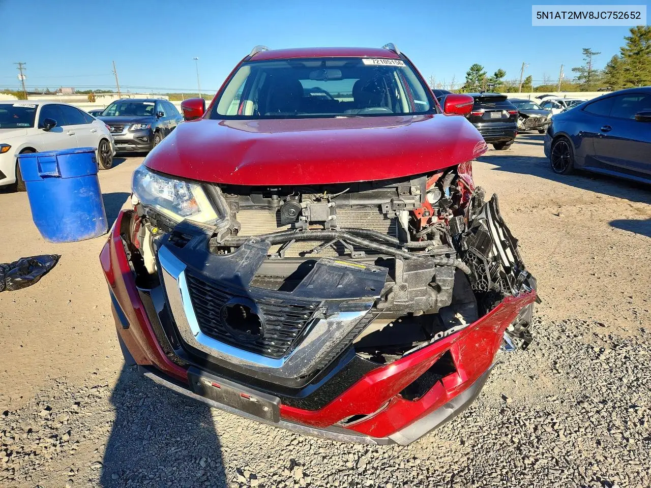 2018 NISSAN ROGUE VIN 5N1AT2MV8JC752652 — фото 5