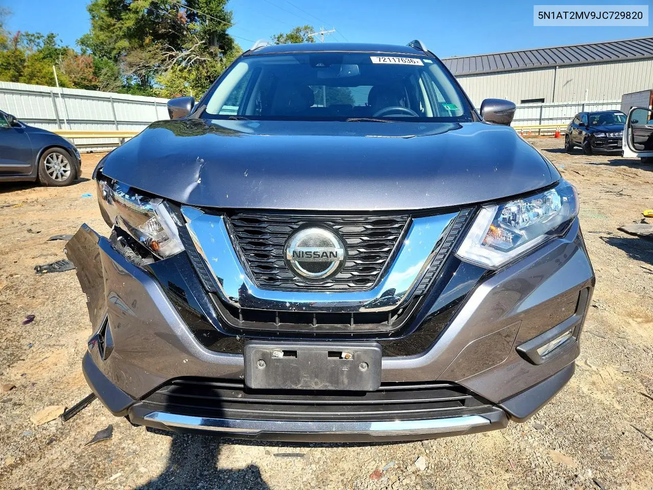2018 NISSAN ROGUE VIN 5N1AT2MV9JC729820 — фото 5