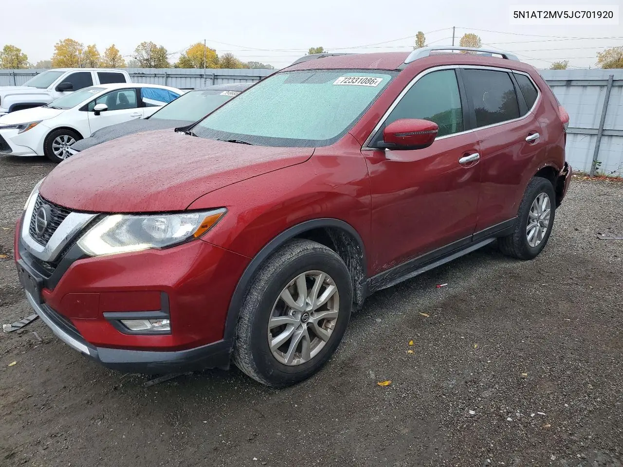 NISSAN ROGUE 2018, VIN 5N1AT2MV5JC701920