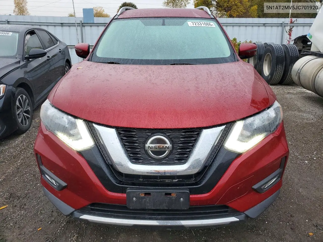 2018 NISSAN ROGUE VIN 5N1AT2MV5JC701920 — фото 5