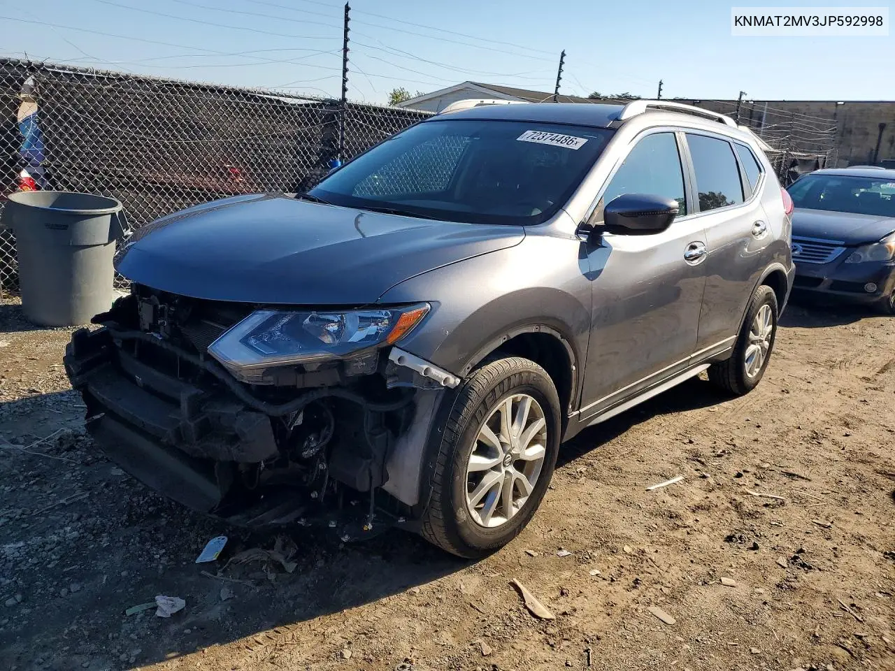 NISSAN ROGUE 2018, VIN KNMAT2MV3JP592998