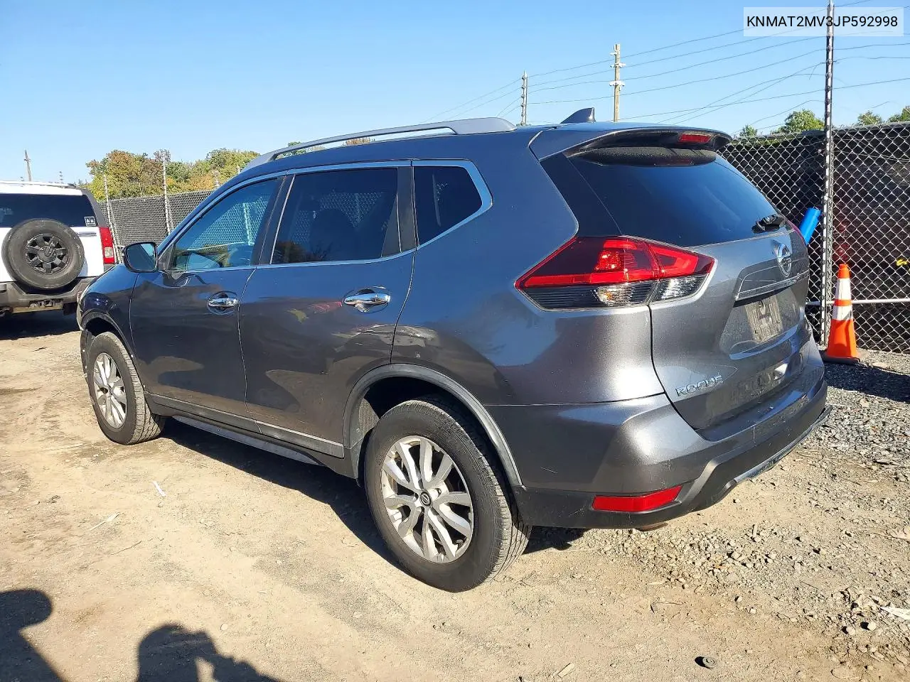 2018 NISSAN ROGUE VIN KNMAT2MV3JP592998 — фото 2