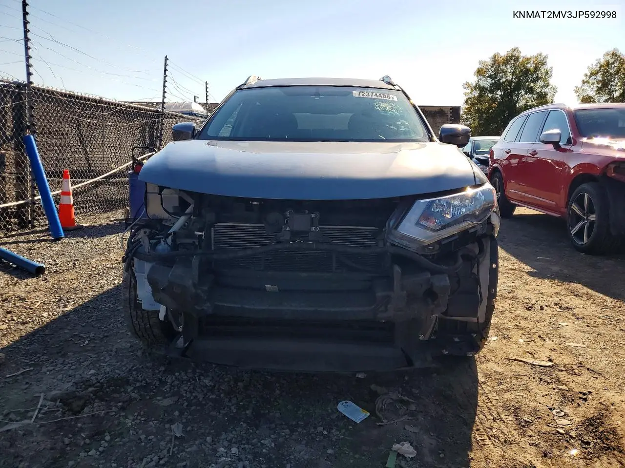 2018 NISSAN ROGUE VIN KNMAT2MV3JP592998 — фото 5