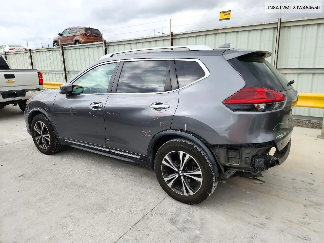 2018 NISSAN ROGUE VIN JN8AT2MT2JW464650 — фото 2