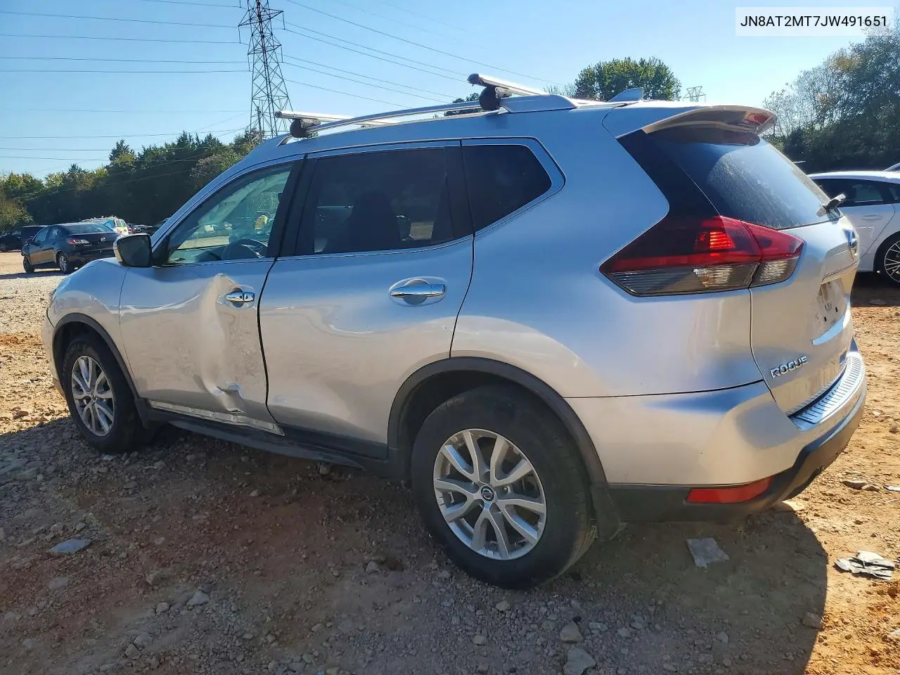 2018 NISSAN ROGUE VIN JN8AT2MT7JW491651 — фото 2